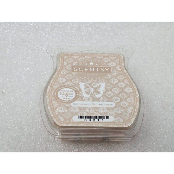 Scentsy Cinnamon Buttercream Wax Bar Authentic Scent 2.6 Oz Made In Idaho USA - Picture 1 of 2